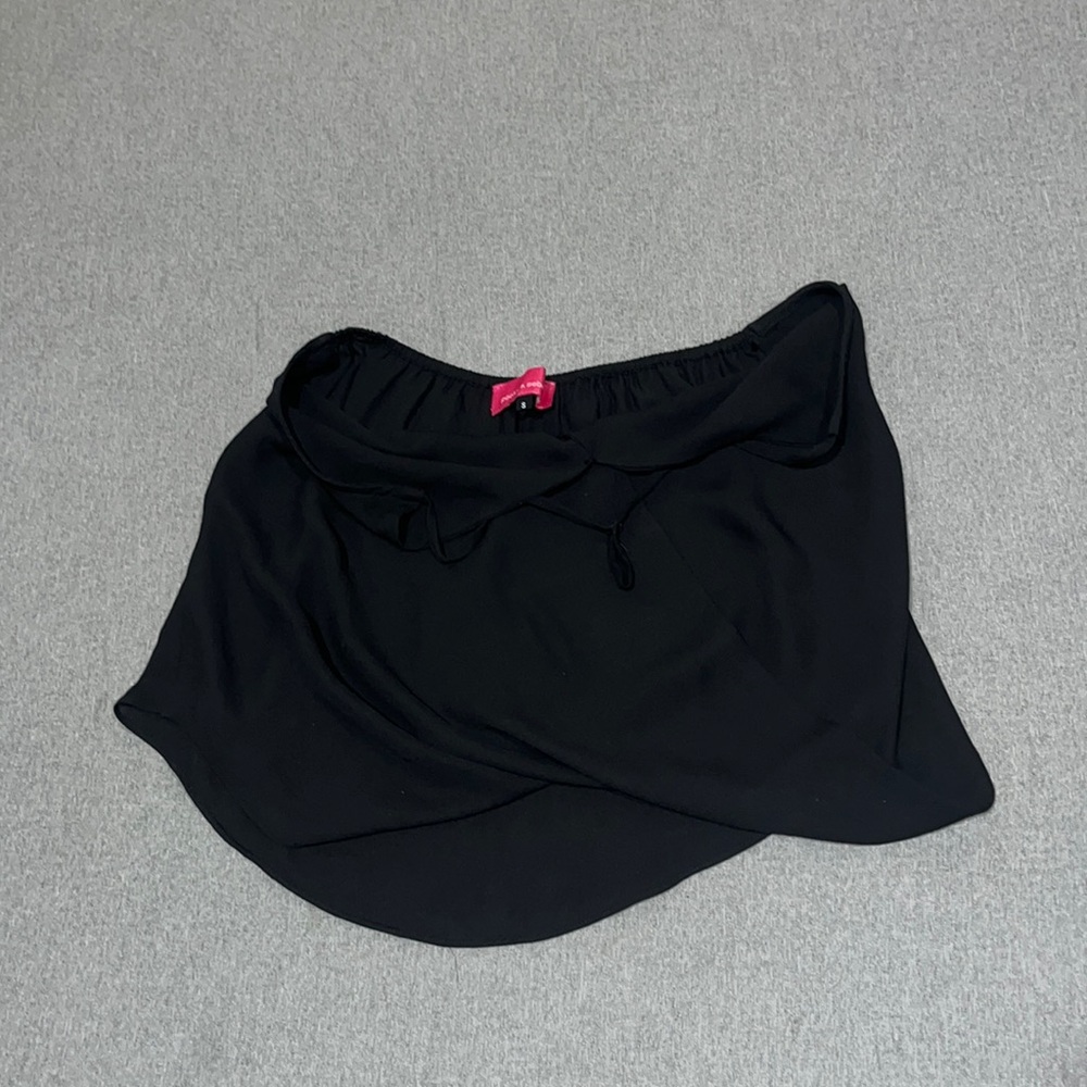 Pookie & Sebastian Black Mini Skirt Size S